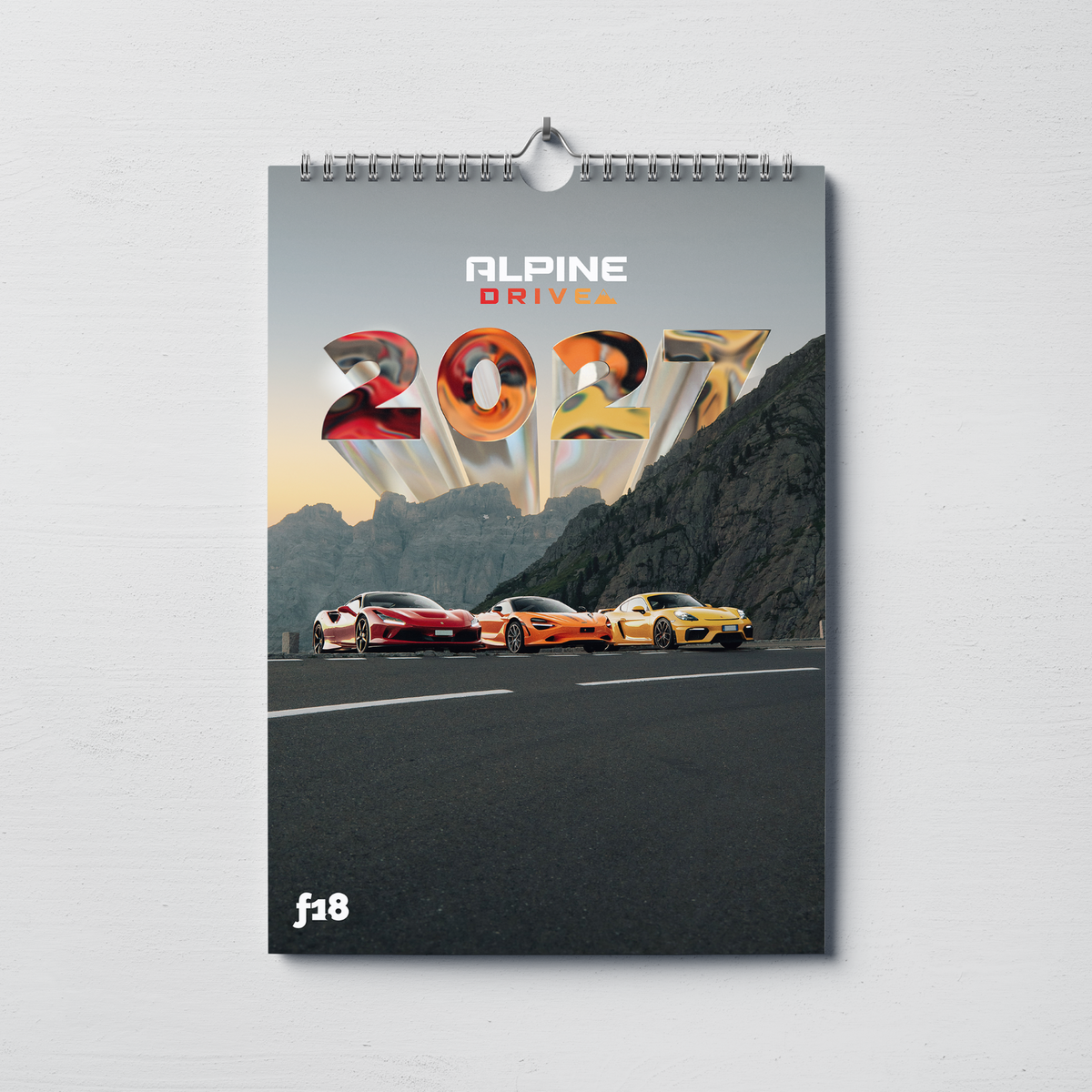 f1.8 x ALPINE DRIVE WALL CALENDAR 2027