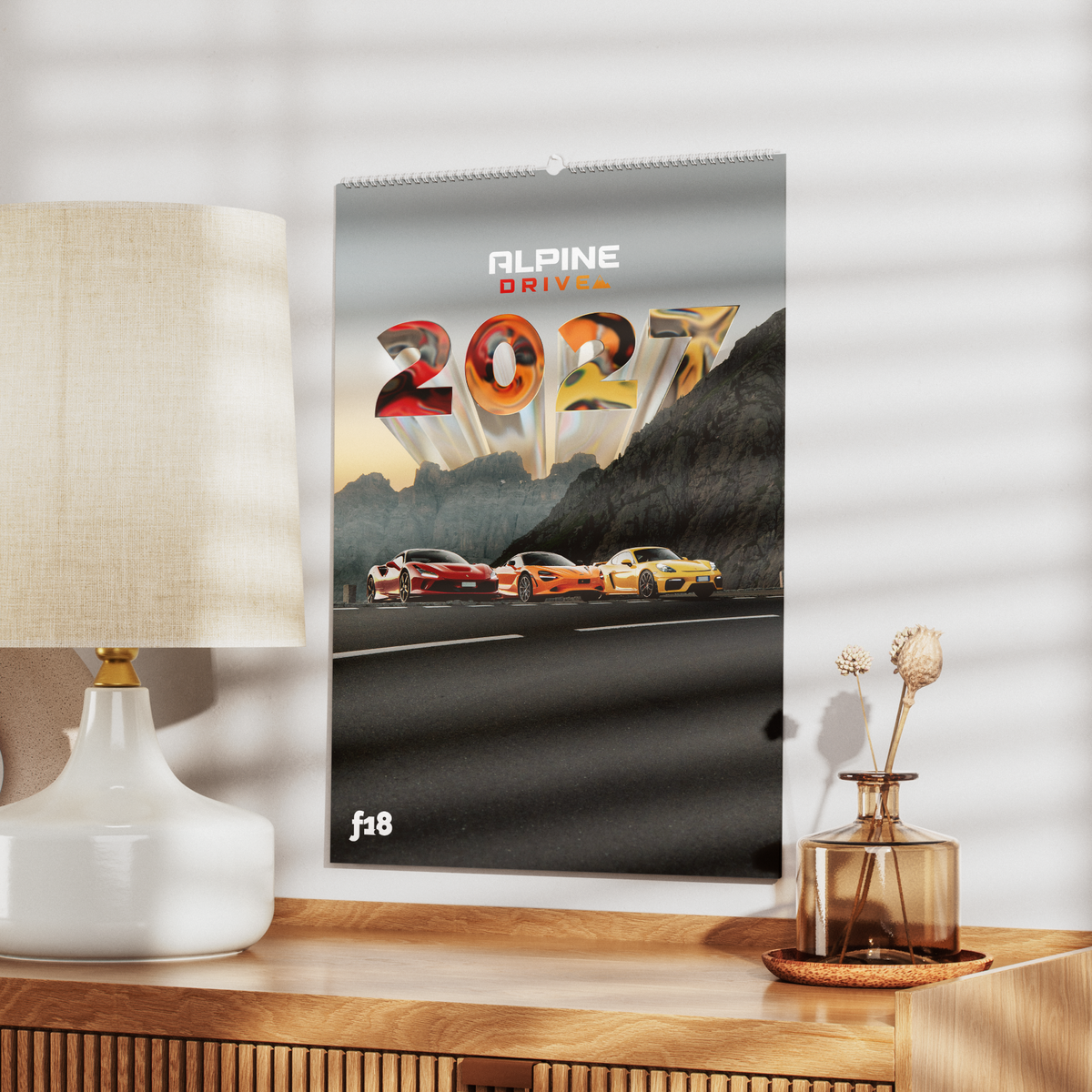 f1.8 x ALPINE DRIVE WALL CALENDAR 2027