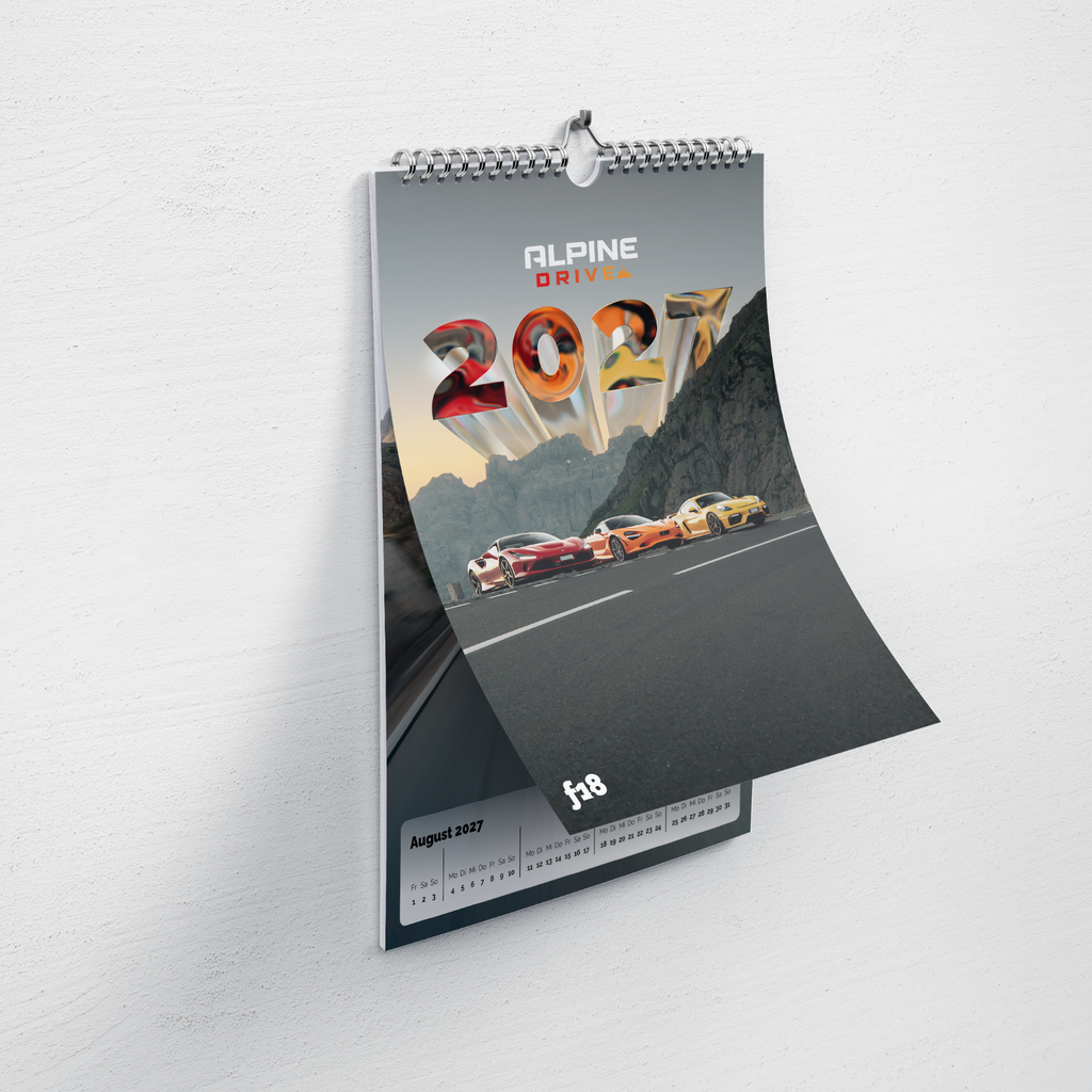 f1.8 x ALPINE DRIVE WALL CALENDAR 2027