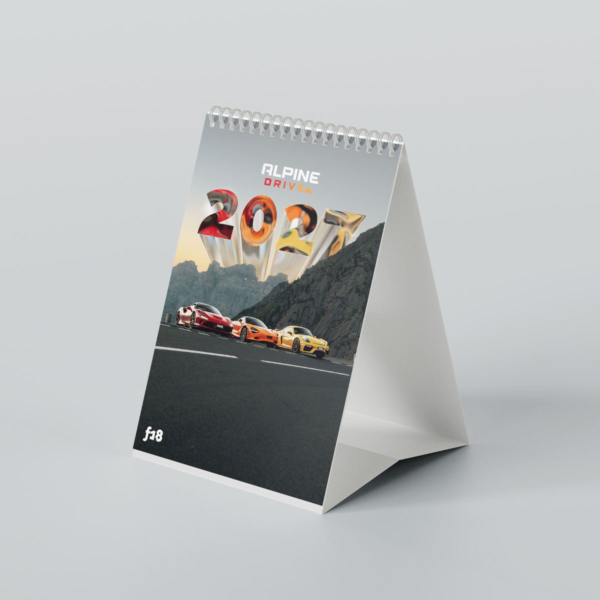 f1.8 x ALPINE DRIVE DESK CALENDAR 2027
