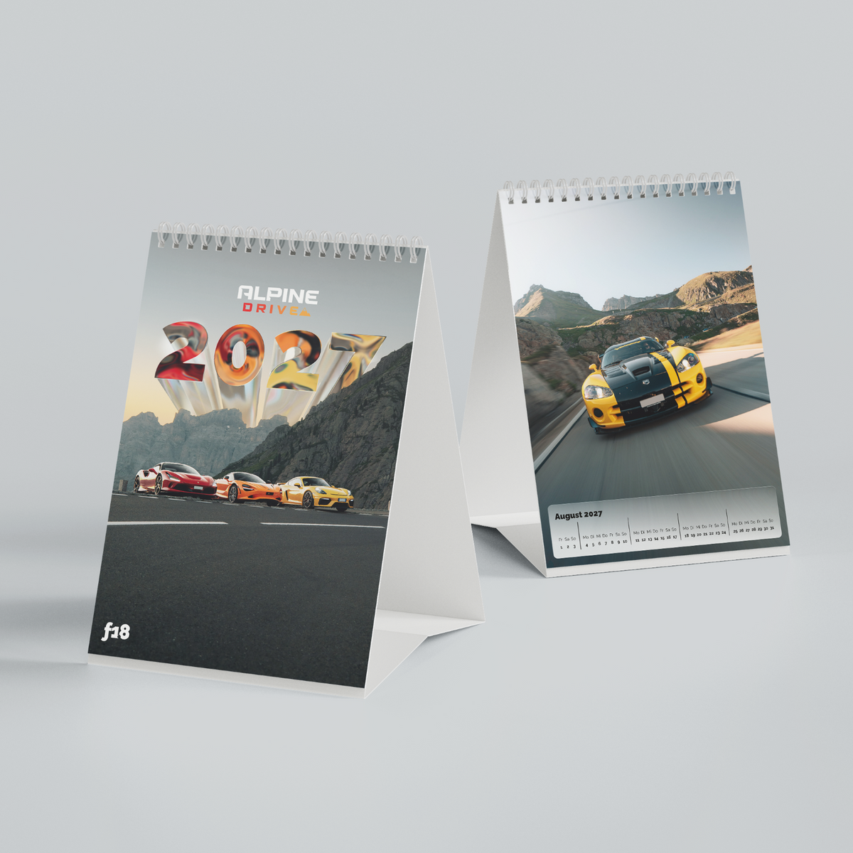 f1.8 x ALPINE DRIVE DESK CALENDAR 2027